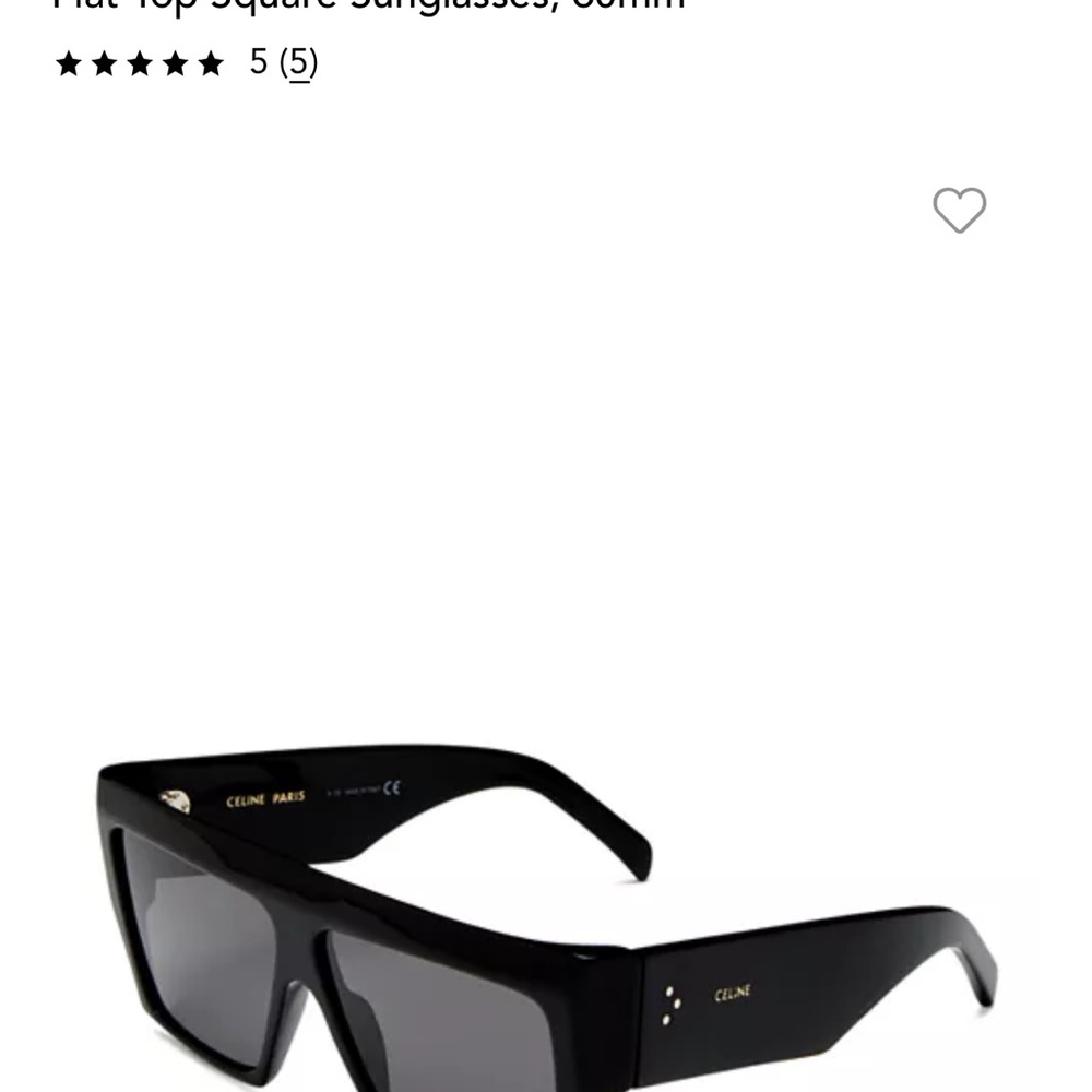 Celine Black Modern Sunglasses
